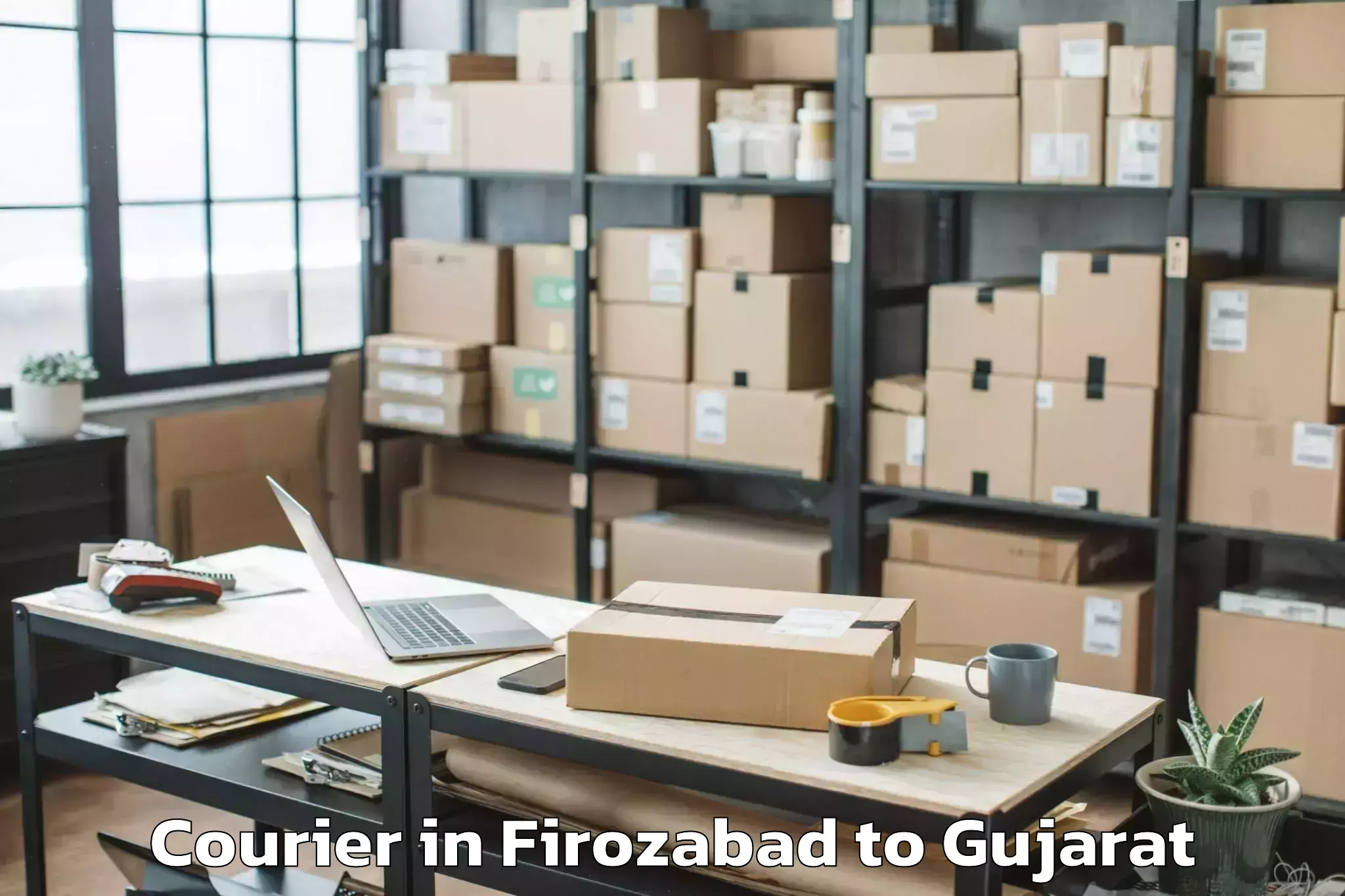 Quality Firozabad to Bavla Courier